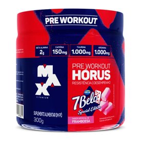 PRÉ TREINO MAX TITANUIM HORUS FRAMBOESA 7BELO 300G