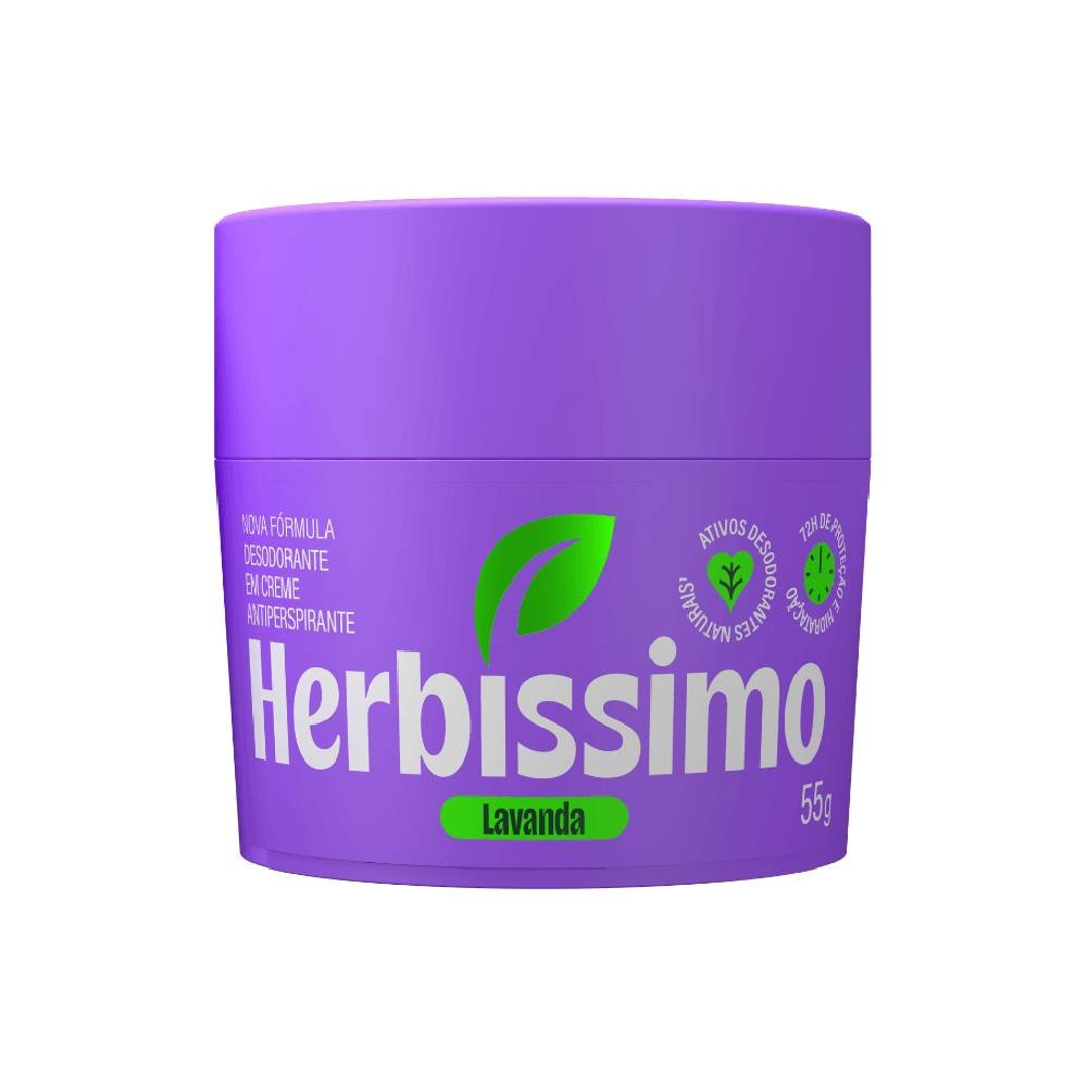 Desodorante Em Creme Herbíssimo Lavanda 55g