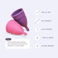 COLETOR MENSTRUAL FLEURITY TIPO 2 COM 2 UNIDADES