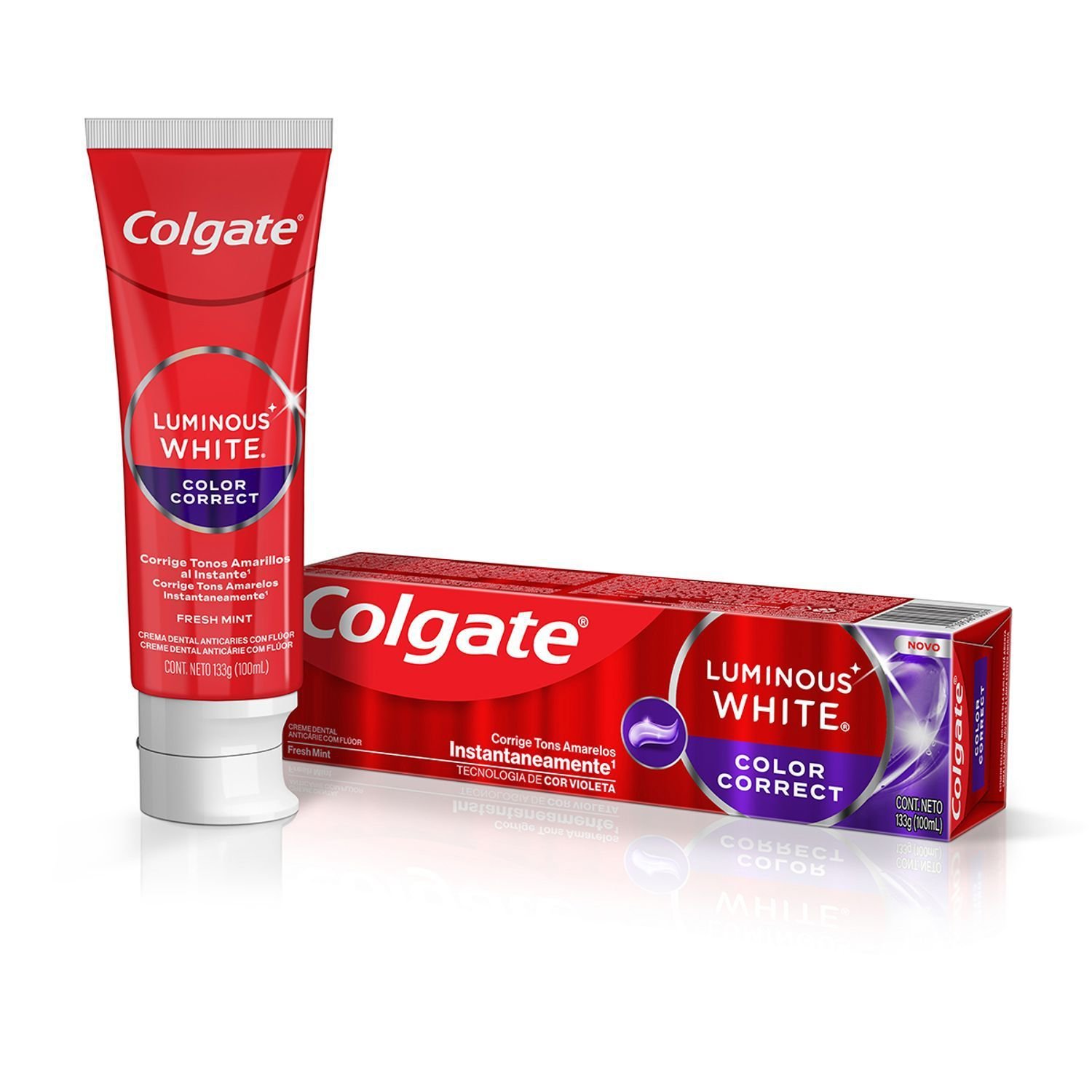 Creme Dental Colgate Luminous White Color Correct 133g