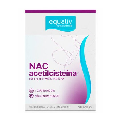 NAC ACETILCISTEINA EQUALIV 600MG 60 CÁPSULAS