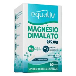 Magnesio Dimalato 650mg Equaliv 60 Cápsulas