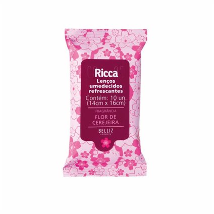 LENÇO REFERESCANTE MINI FLOR DE CEREJEIRA 10 PEÇAS