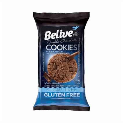 COOKIES BELIVE DOUBLE CHOCOLATE ZERO AÇUCAR 34G