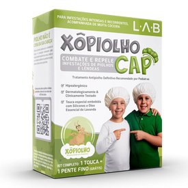 KIT TRATAMENTO XÔ PIOLHO CAP TOUCA 1 UNIDADE + PENTE REMOVEDOR 1 UNIDADE