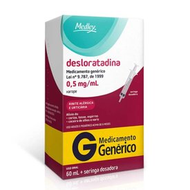 DESLORATADINA 0,5MG/ML XAROPE MEDLEY 60ML