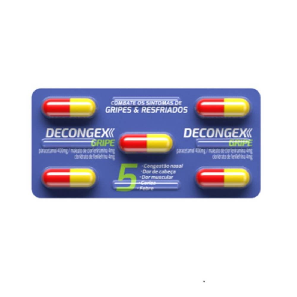 Decongex Gripe 5 Cápsulas