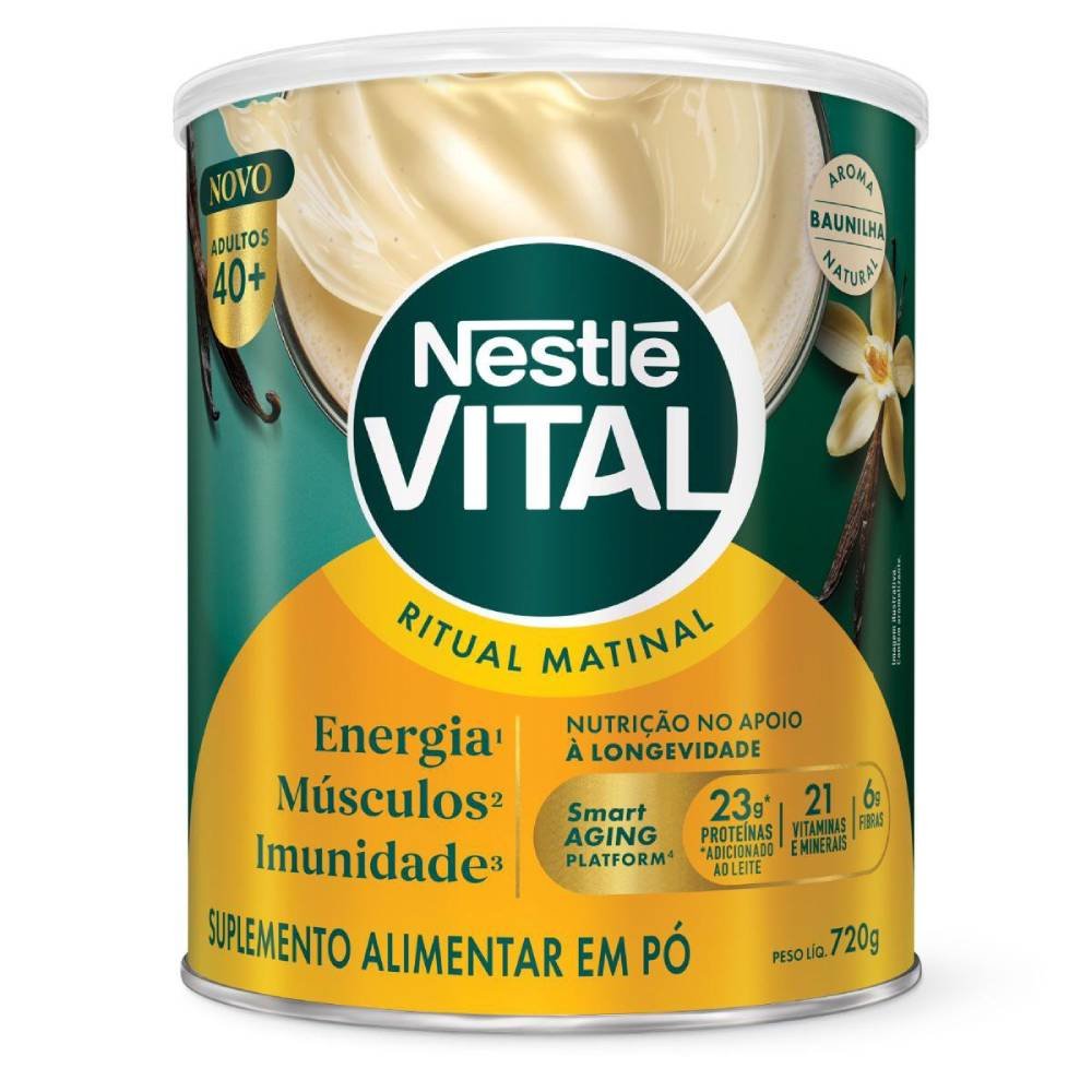 Suplemento Alimentar Nestlé Vital Matinal Baunilha 720g