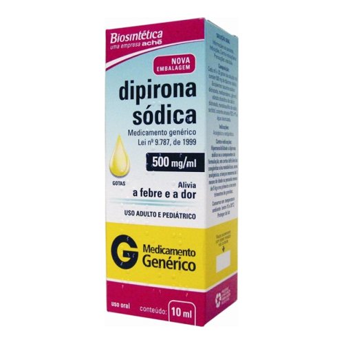 Dipirona Sodica 500mgml 10ml Biosintetica Genérico G Panvel Farmácias 2767