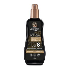 PROTETOR SOLAR AUSTRALIAN GOLD SPRAY GEL COM INSTANT BRONZER FPS8 237ML