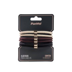 Conjunto Com 6 Elásticos Para Cabelo Panvel