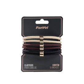 CONJUNTO COM 6 ELÁSTICOS PARA CABELO PANVEL