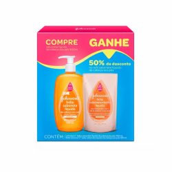 Kit Sab Líquido Johnson's Baby 400ml+refil 180ml Com 50% De Desconto