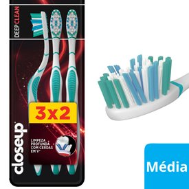 ESCOVA DENTAL CLOSEUP DEEP CLEAN MÉDIA LEVE 3 PAGUE 2