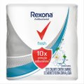KIT SABONETE REXONA ANTIBACTERIAL FRESH 3 UNIDADES DE 84 G CADA