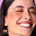 BASTÃO OLLIE 3EM1 BLUSH BATOM E SOMBRA CAFÉ FPS95 4,5G