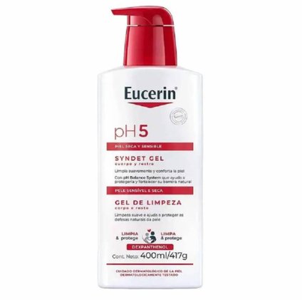 GEL DE LIMPEZA EUCERIN SYNDET CORPO E ROSTO PH5 400ML