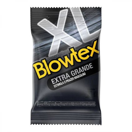 PRESERVATIVO BLOWTEX EXTRA GRANDE 3 UNIDADES