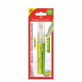 MARCA TEXTO FABER-CASTELL BICOLOR AMARELO E VERDE
