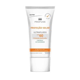 PROTETOR SOLAR FACIAL PROFUSE ULTRAFLUIDO INCOLOR FPS60 50ML