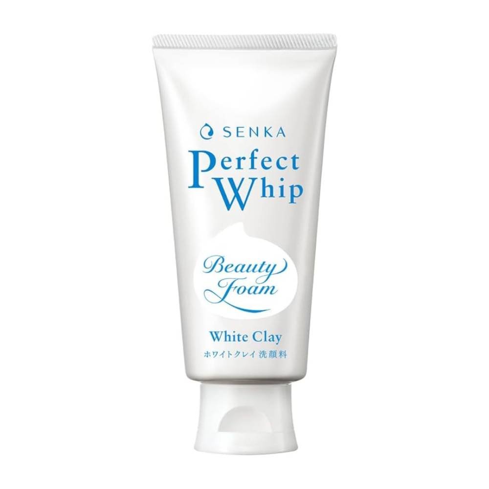 Espuma De Limpeza Facial Senka Perfect Whip White Clay 120g