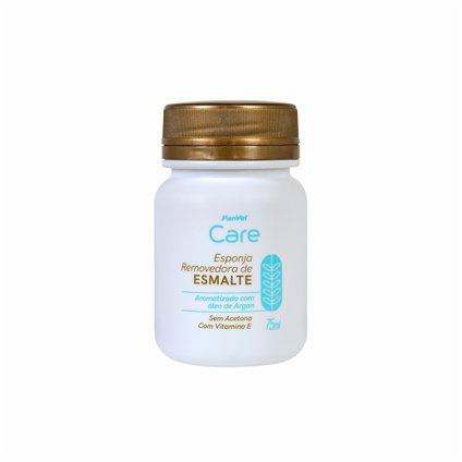 ESPONJA REMOVEDORA DE ESMALTE COM ÓLEO DE ARGAN PANVEL CARE 75ML