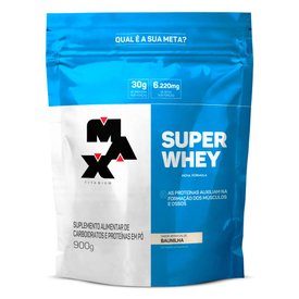WHEY PROTEIN MAX TITANIUM SUPER BAUNILHA REFIL 900G