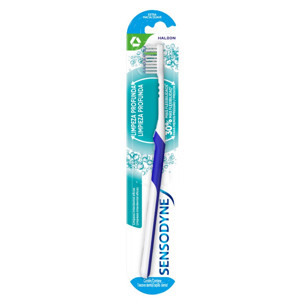 Escova Dental Para Dentes Sensíveis Sensodyne Limpeza Profunda Extra Macia - 1 Unidade