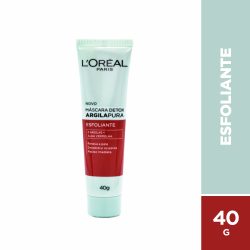 Máscara Facial L'oréal Argila Pura Detox Esfoliante 40g