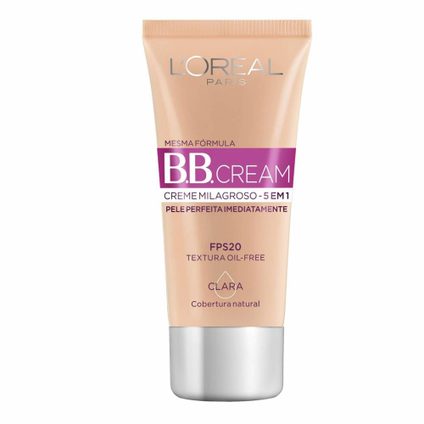 BASE BB CREAM L'ORÉAL PARIS DERMO EXPERTISE COR CLARA FPS 20 30ML