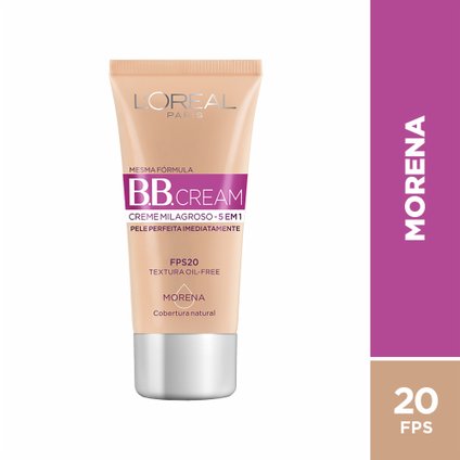 BASE BB CREAM L'ORÉAL PARIS DERMO EXPERTISE COR ESCURA FPS 20 30ML