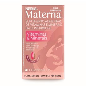 SUPLEMENTO ALIMENTAR COM TECNOLOGIA 3 LAYER MATERNA CAIXA COM 30 COMPRIMIDOS