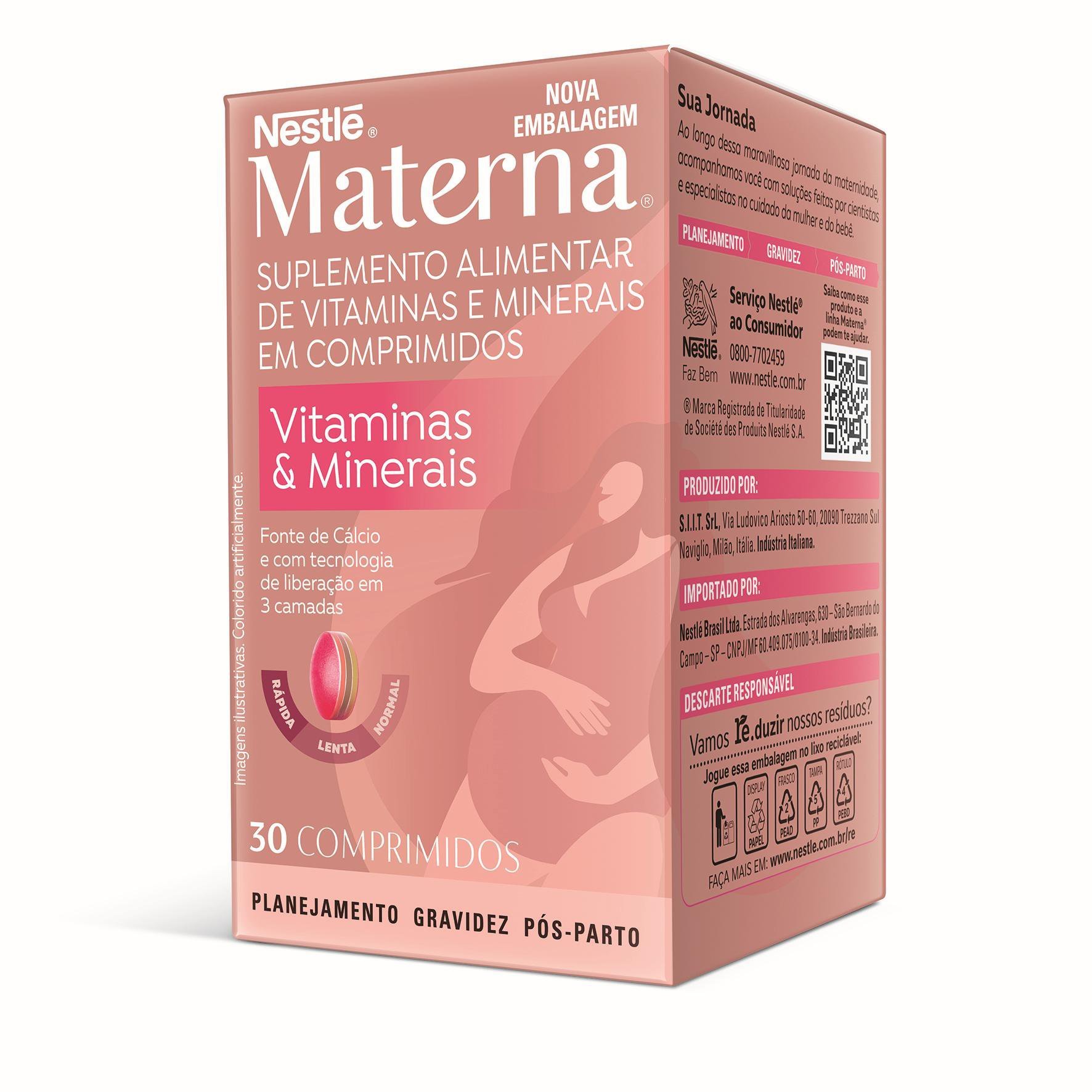 Suplemento Alimentar Materna 30 Comprimidos