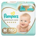 FRALDA PAMPERS PREMIUM CARE M 160 UNIDADES