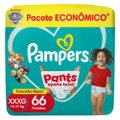FRALDA PAMPERS PANTS AJUSTE TOTAL XXXG 66 UNIDADES