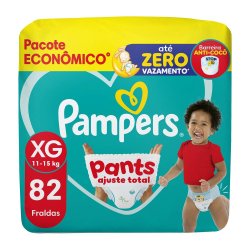 Fralda Pampers Pants Ajuste Total Xg 82 Unidades