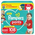 FRALDA PAMPERS PANTS AJUSTE TOTAL XXXG 108 UNIDADES