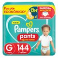 FRALDA PAMPERS PANTS AJUSTE TOTAL G 144 UNIDADES