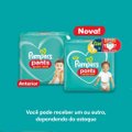 FRALDA PAMPERS PANTS AJUSTE TOTAL G 144 UNIDADES