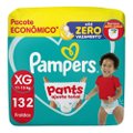 FRALDA PAMPERS PANTS AJUSTE TOTAL XG 132 UNIDADES