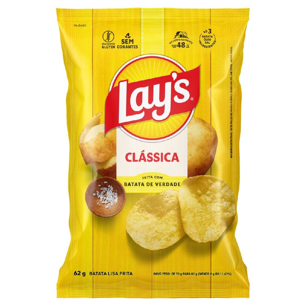 Salgadinho Elma Chips Lays Clássica 62g