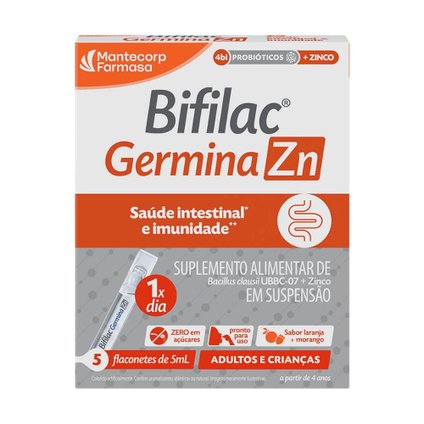 BIFILAC GERMINA ZN 4BI + 5MG 5 UNIDADES
