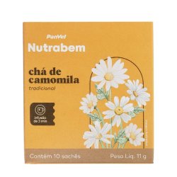 Chá De Camomila Panvel Nutrabem 11g 10 Sachês