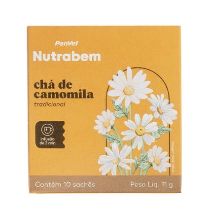CHÁ DE  CAMOMILA PANVEL NUTRABEM 11G 10 SACHÊS
