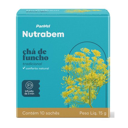 CHÁ DE FUNCHO PANVEL NUTRABEM 15G 10 SACHÊS
