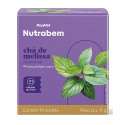Chá De Melissa Panvel Nutrabem 11g 10 Sachês