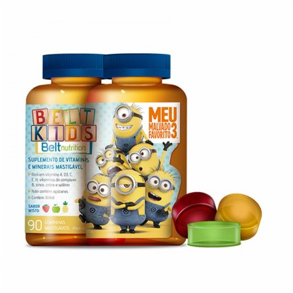 BELT KIDS MINIONS GOMINHA SEM AÇUCAR 90 GOMAS
