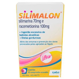 SILIMALON SILIMARINA 70MG + RACEMETIONINA 100MG 30 COMPRIMIDOS REVESTIDOS
