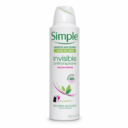 DESODORANTE SIMPLE INVISIBLE AEROSOL 150ML