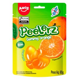 BALA AMOS PEELERZ GUMMY LARANJA 65G